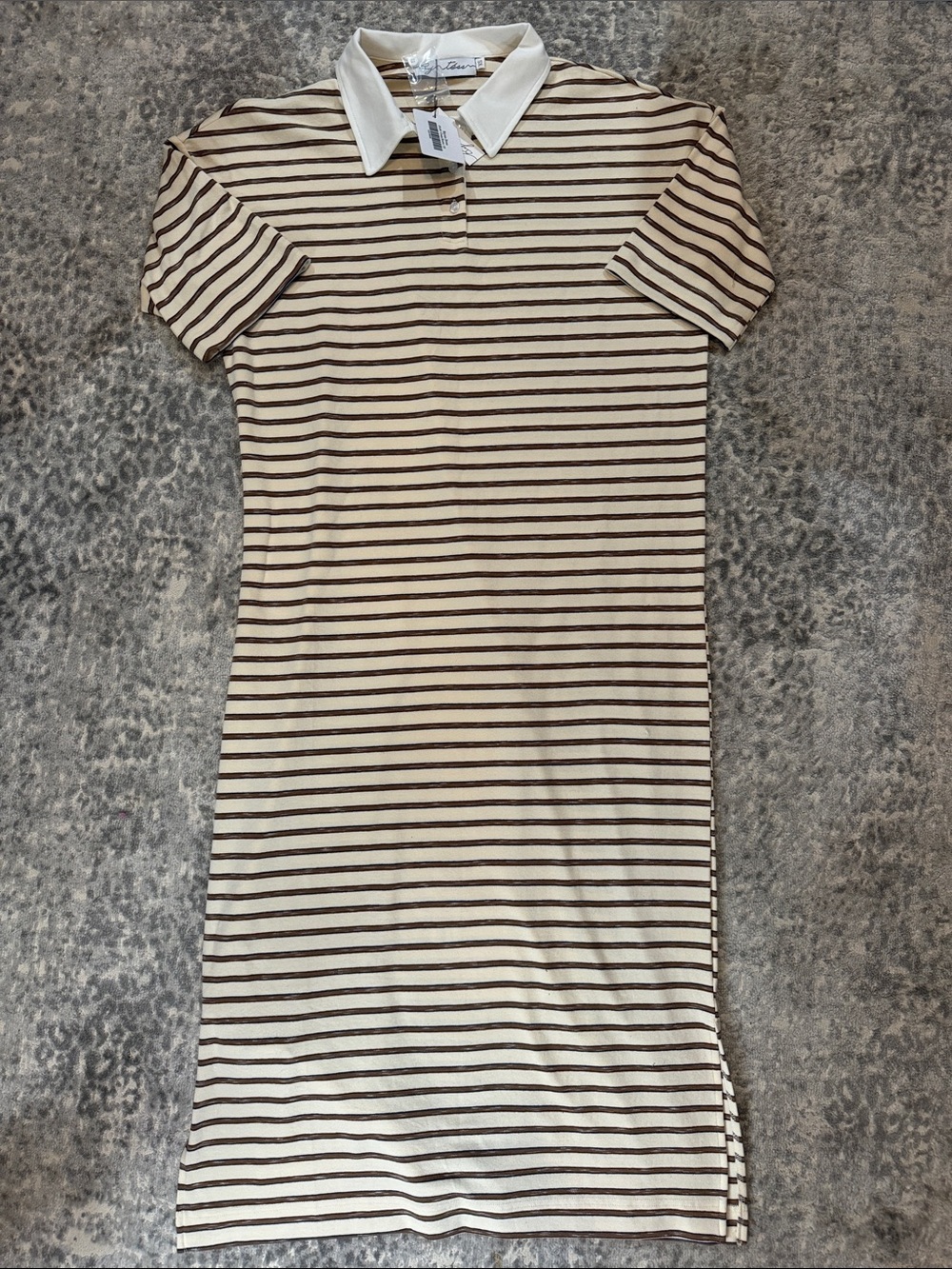 ByTess Striped Polo Midi Dress